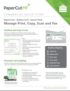 Papercut, Mf, Commercial, Standard Digital Imaging