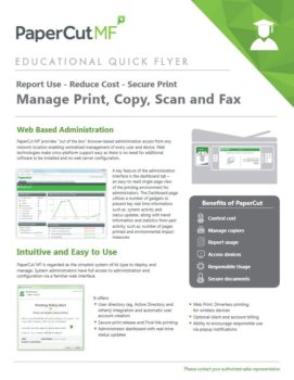 Papercut, Mf, Education Flyer, Standard Digital Imaging